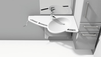 Ropox Support Washbasin Basic RH Wht - view 2