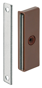 Magnetic Catch Slim 5.0kg SF Steel/Plastic Brw