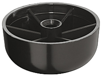Furniture Glide D45x20mm Plastic Black