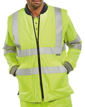 Beeswift Hi Vis Rev Bodywarmer Navy XL 007.51.342