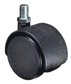 D50mm Twin Castor Swivel without Brake M8 Bk