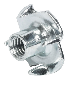 T-Nut Four Prong M12 D14mm Steel Galvanized