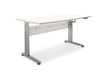 Electronic Ht Adj Desk Frm Set 2 Leg Silver