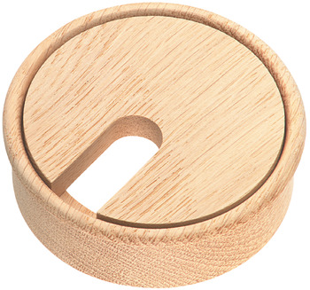 Cable Outlet 2prt D80x27mm Cherry Raw