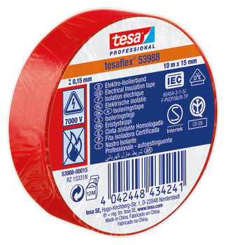 Tesa Pro53988 Tape Insul Sft PVC Red x10 007.81.470