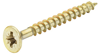 Spax Screw Ful Countersunk PZ2 D4.0x50mm Yellow Zinc x650 018.00.605