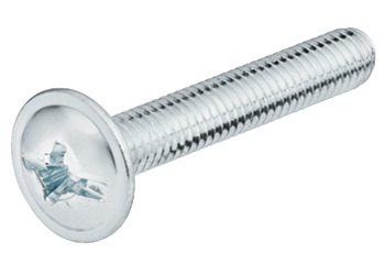 Handle Screw Flat/Combi M4x40mm Steel Glv