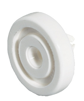 Spacer 4mm with Plug Plastic White 037.93.708