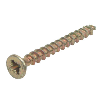 Spax Screw Ful Countersunk PZ1 D3.0x12mm Yellow Zinc 100