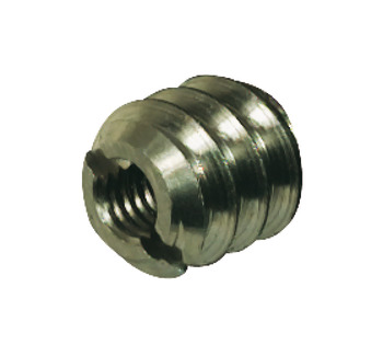 Screw-In Sleeve M6 D10x12mm Steel Brt - view 2