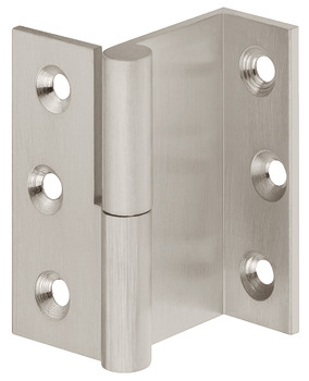 Cranked Hinge 50x35mm LH Brass MNP