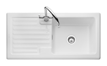 Rectangle Rustic CRT10101WH 1.0B Sink Cer Wht