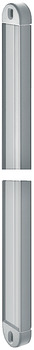 Wall Rail f Shoe Rack 1120x31.5x14mm Chrome
