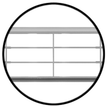 Ventilation Grille Rectangle 400x72mm Plastic Brown - view 2