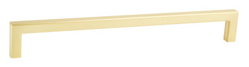 U Pull Handle Zinc Alloy Bru Brass 28.5x128mm Fixing Centres