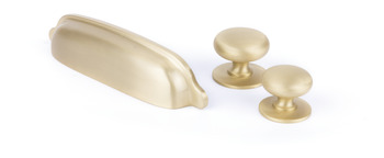 Delia Knob Brass Bru Brass D35x28mm - view 2