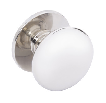 Delia Knob Brass Polished Nickel D30x26mm