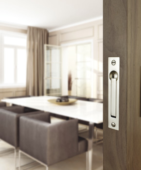 Edge Flush Pull Handle 127x25mm Brass AB