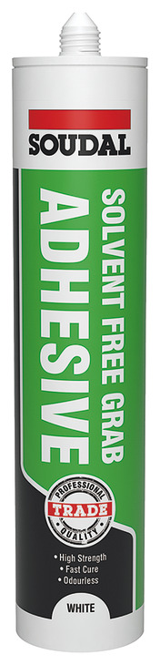Soudal Trade Solvent Free Adh 290ml Wht 003.50.363