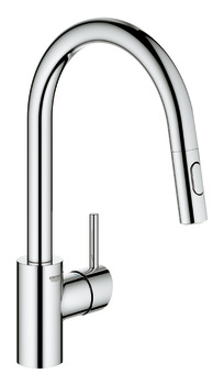 Grohe Zero Concetto PO Sgl Lvr C-Tap Brushed Stainless Steel