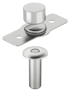 Door Stop Magnetic Concealed Steel/Plastic Black - view 2