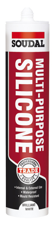 Soudal Multi-Pur Silicone 270ml Wht x12 003.51.165