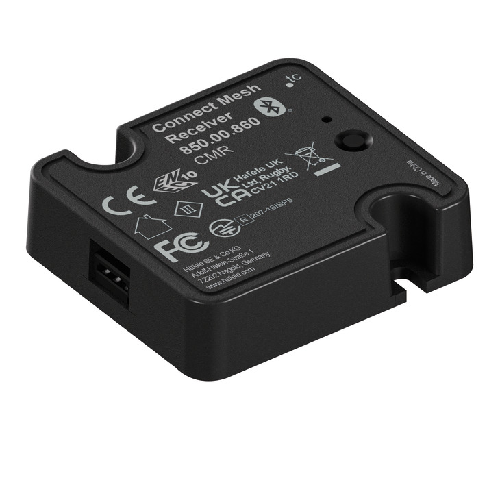 Hafele ConMsh Wlss Reciever Plastic Black 850.00.860