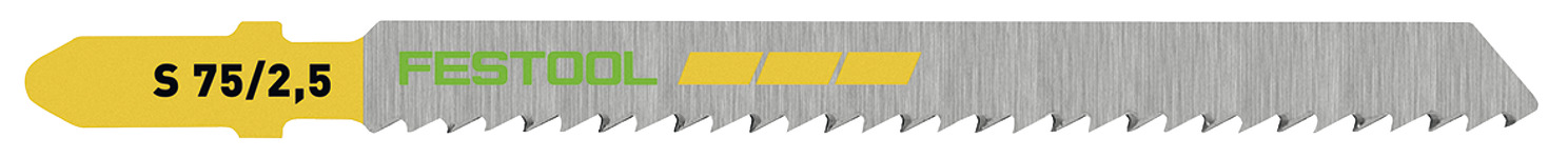 Festool Jigsaw Blade S 75/2.5/5 5pk 005.25.470