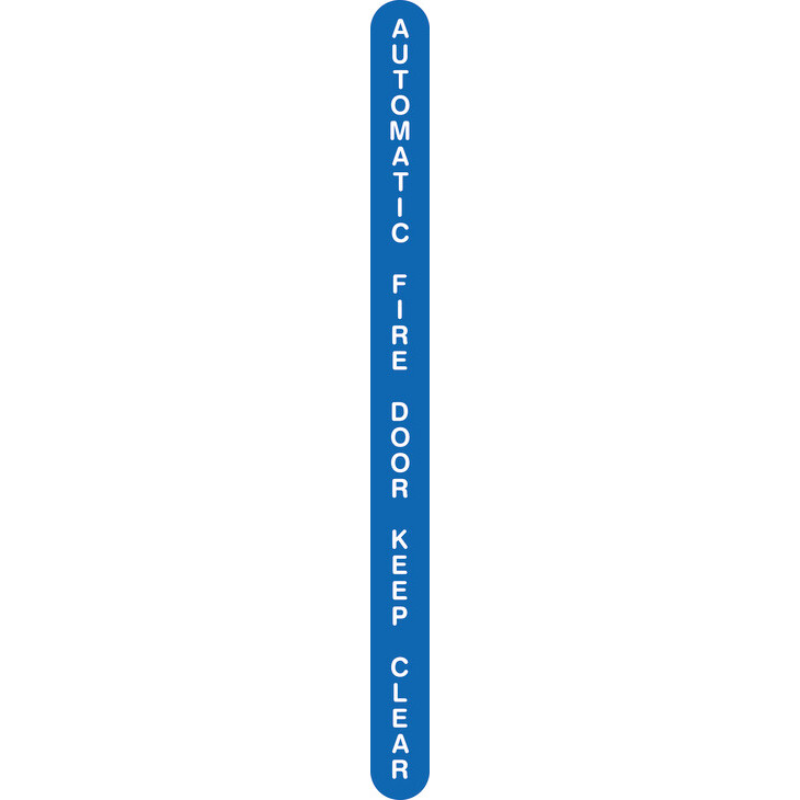 Sign 13x175mm-Auto fire door keep clear 987.15.045