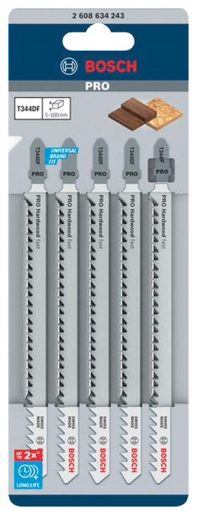 Bosch Jigsaw Blades T344DF BIM x5 - view 2