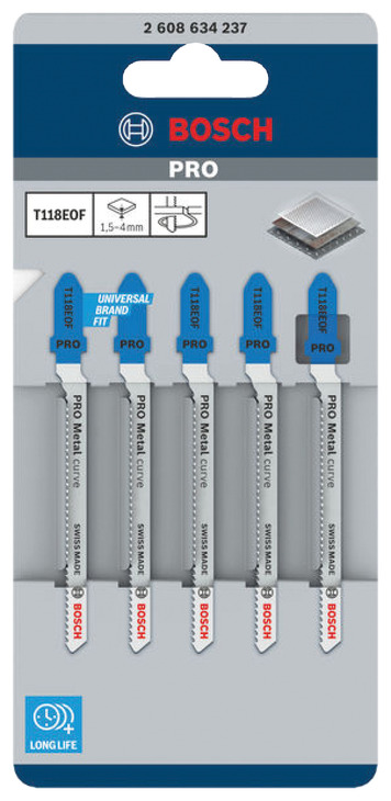 Bosch Jigsaw Blades T118EOF BIM x5 - view 2