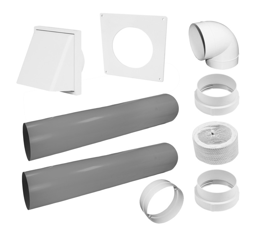 Manrose Duct Kit 3m PVC Wht 536.84.939