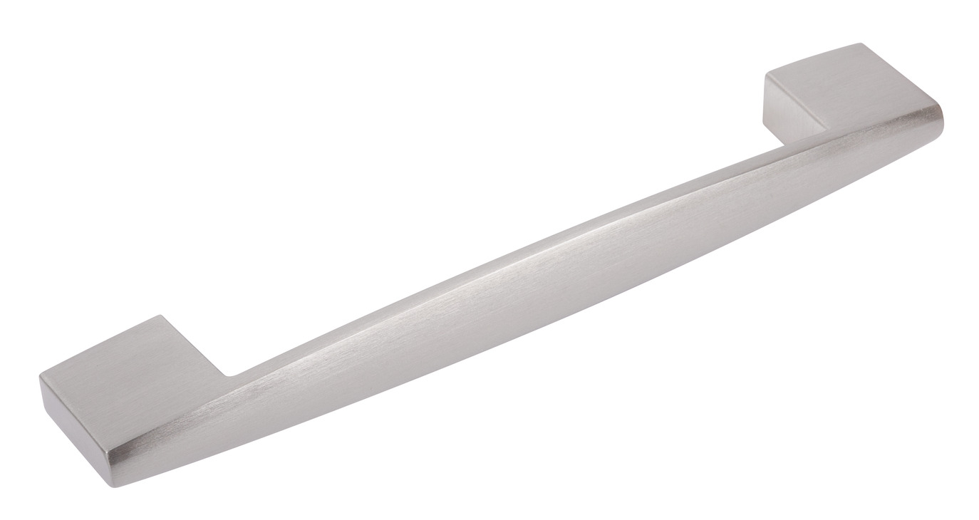 Tapered D Handle Aluminium Bru Nickel 160mm Fixing Centres x20