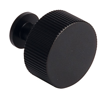 Longham Knob Steel M.Black D30x30mm