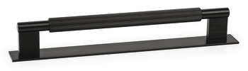 Arpa Pull Handle+BP Aluminium Bru Black 192mm Fixing Centres