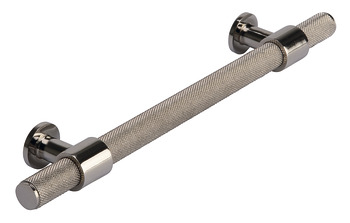 Harlington Pull Handle Steel Polished Nickel 160mm Fixing Centres
