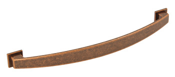 Augusta Bow Handle+BP Zinc Alloy Antique Copper 160mm Fixing Centres