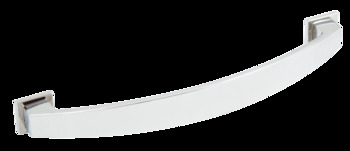 Augusta Bow Handle+BP Zinc Alloy Polished Chrome 128mm Fixing Centres