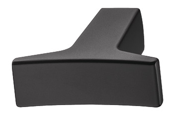 Up Knob Handle Zinc Alloy Matte Black 40x31.5mm