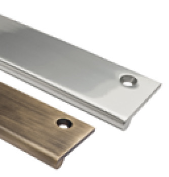 Edge Pull 100x38x3mm Brass Polished Chrome