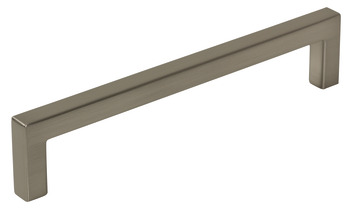 U Pull Handle Zinc Alloy Bru Nickel 28.5x160mm Fixing Centres
