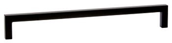 U Pull Handle Zinc Alloy Matte Black 28.5x160mm Fixing Centres