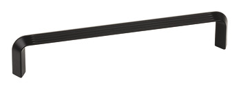 Lines D Pull Handle Zinc Alloy Matte Black 160mm Fixing Centres