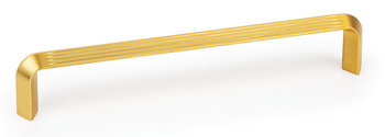 Lines D Pull Handle Zinc Alloy Bru Gold 160mm Fixing Centres