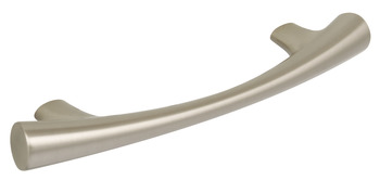 Arco Bow Handle Zinc Alloy Sat Nickel 128mm Fixing Centres