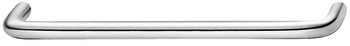 D Pull Handle Steel Polished Chrome D8x30mm 128mm Fixing Centres
