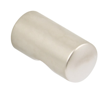 Leo Knob Zinc Alloy Stainless Steel Effect D12x23mm
