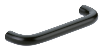D Pull Handle Steel D10mmx35mm Black 128mm Fixing Centres