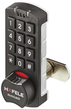 Digital Cabinet Lock w Keypad Black 225.12.340