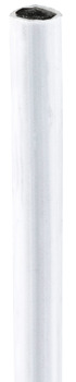 Profile Rod+Cvr D6x1000mm Drawer.Steel/Plastic Wht